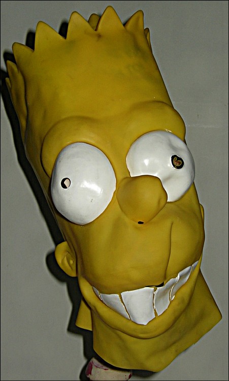 Simpsons BART SIMPSON Halloween Costume Full Mask | EBay