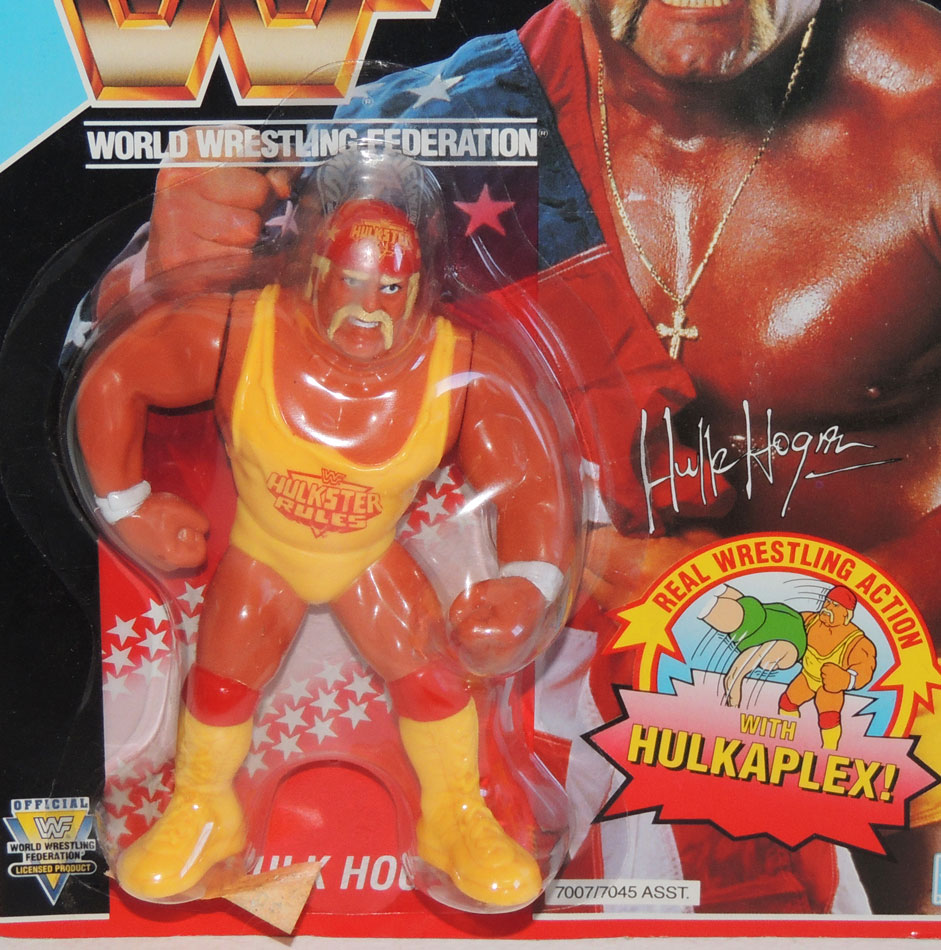 WWF WWE 1991 Hasbro HULK HOGAN Hulkaplex Series 3 Wrestling Figure MOC