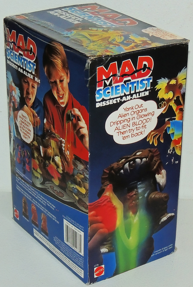 SEALED Mad Scientist DISSECT-AN-ALIEN Mattel 1986 Monster Figure Blood ...