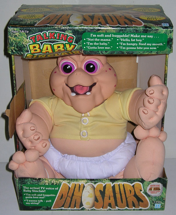 baby sinclair stuffed animal