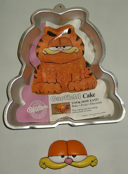 Vintage 1978 Garfield Cat Figural Wilton Cake Pan