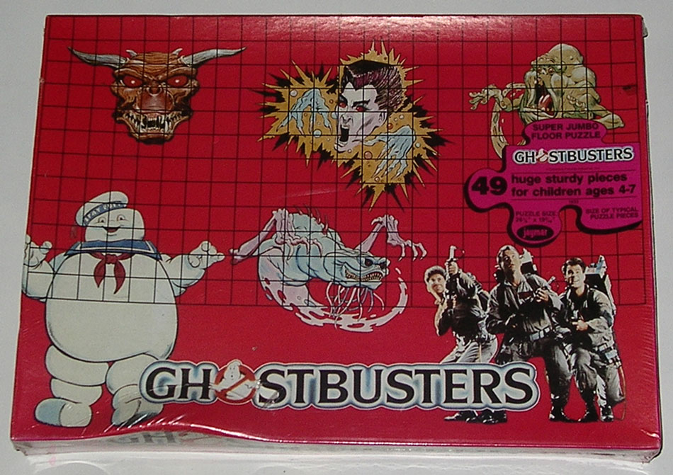 New Sealed Vintage 1980’s Jaymar Floor Puzzle Ghostbusters Columbia 2386 