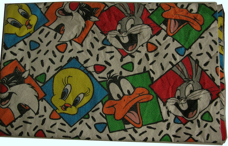 Vintage Looney Tune Blanket Bugs Tweety Daffy Sylvester | eBay