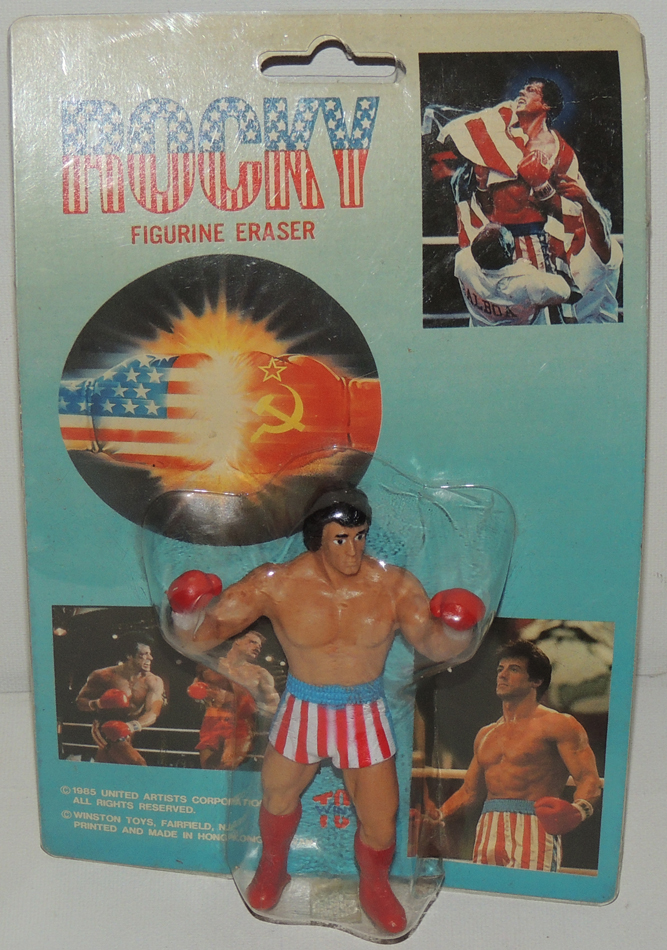 Vintage1985 Winston Toys ROCKY Figure Boxing Figurine Eraser MINT MIP ...